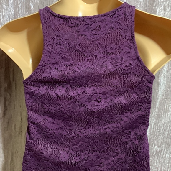 Rue21 Top Blouse Purple Lace M🌀 - Picture 10 of 14